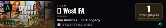 🦅 West FA live status badge