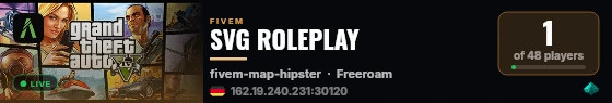 SVG ROLEPLAY live status badge