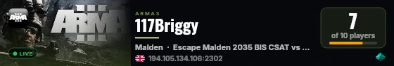 117Briggy live status badge