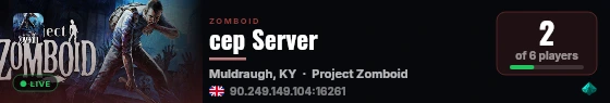cep Server live status badge