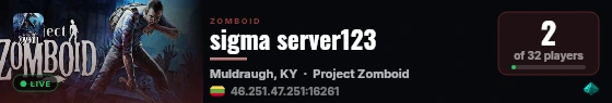 sigma server123 live status badge