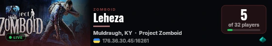 Leheza live status badge