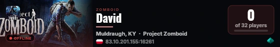 David live status badge