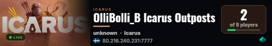 OlliBolli_B Icarus Outposts live status badge