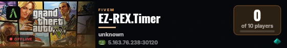 EZ-REX.Timer live status badge