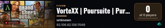 VorteXX | Poursuite | Pursuit live status badge