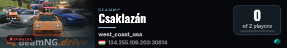 Csaklazán live status badge
