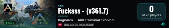 Fuckass - (v361.7) live status badge