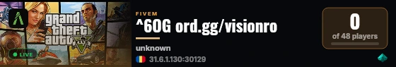 ^6OG ord.gg/visionro live status badge