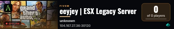 eeyjey | ESX Legacy Server live status badge