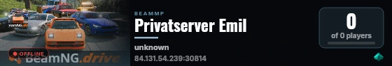 Privatserver Emil live status badge
