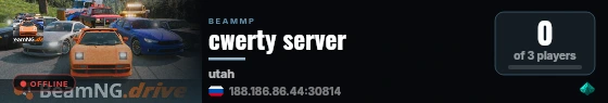 cwerty server live status badge