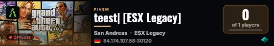 teest| [ESX Legacy] live status badge