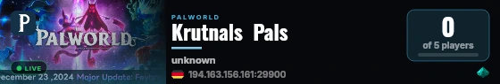 Krutnals  Pals live status badge