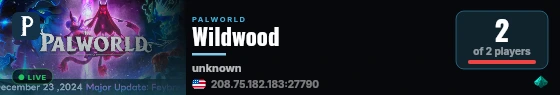 Wildwood live status badge