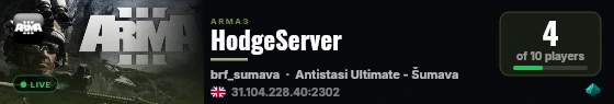 HodgeServer live status badge