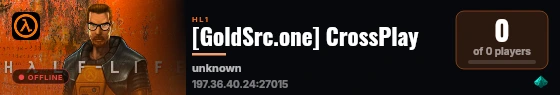 [GoldSrc.one] CrossPlay live status badge