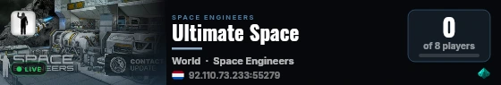 Ultimate Space live status badge