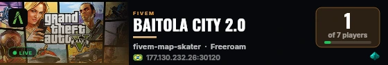 BAITOLA CITY 2.0 live status badge