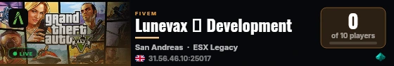 Lunevax │ Development live status badge