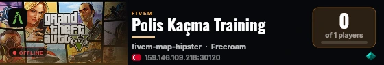 Polis Kaçma Training live status badge
