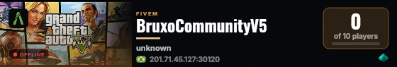 BruxoCommunityV5 live status badge