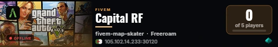 Capital RF live status badge