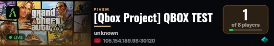 [Qbox Project] QBOX TEST live status badge