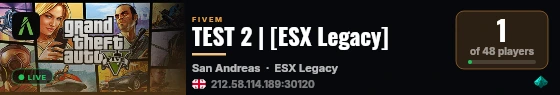 TEST 2 | [ESX Legacy] live status badge