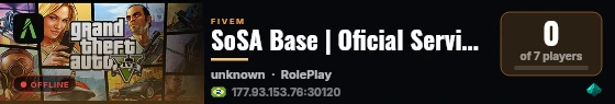 SoSA Base | Oficial Servidor | Five Community live status badge
