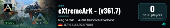 eXtremeArK - (v361.7) live status badge