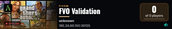 FVO Validation live status badge