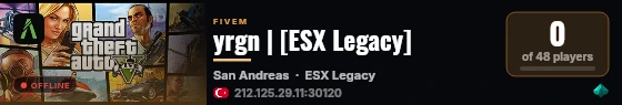 yrgn | [ESX Legacy] live status badge