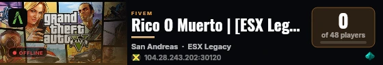 Rico O Muerto | [ESX Legacy] live status badge