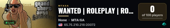 WANTED | ROLEPLAY | ROL SERIO | GANG | WTRP live status badge
