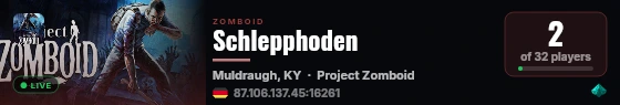 Schlepphoden live status badge