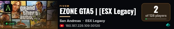 EZONE GTA5 | [ESX Legacy] live status badge