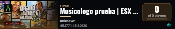 Musicologo prueba | ESX Legacy Server live status badge