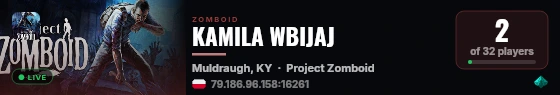 KAMILA WBIJAJ live status badge