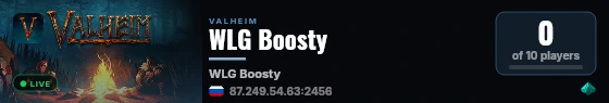 WLG Boosty live status badge