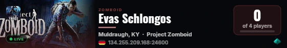 Evas Schlongos live status badge