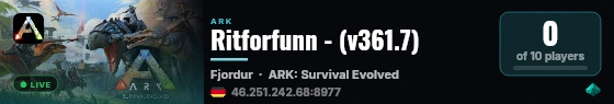 Ritforfunn - (v361.7) live status badge