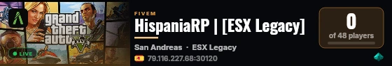 HispaniaRP | [ESX Legacy] live status badge