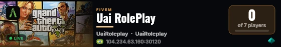 Uai RolePlay live status badge