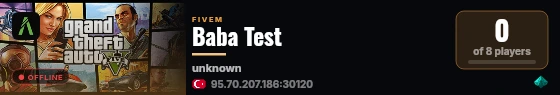 Baba Test live status badge