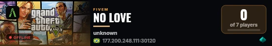 NO LOVE live status badge