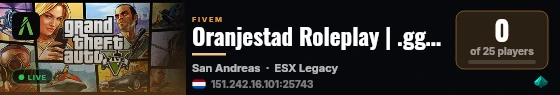 Oranjestad Roleplay | .gg/kscripts live status badge