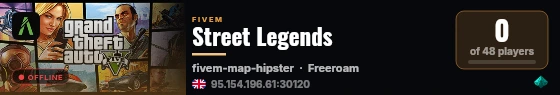 Street Legends live status badge