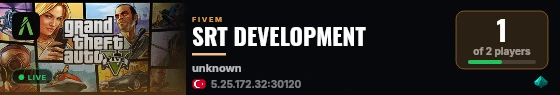 SRT DEVELOPMENT live status badge