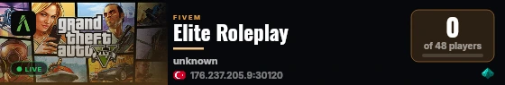 Elite Roleplay live status badge
